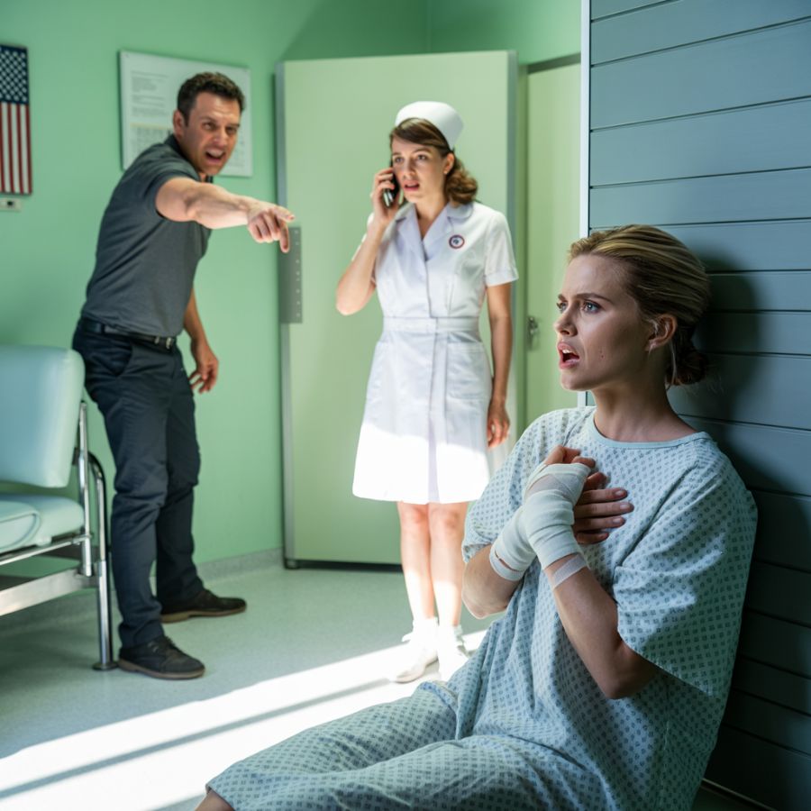 I was still shaking on the gynecologist’s chair when he burst in and ...